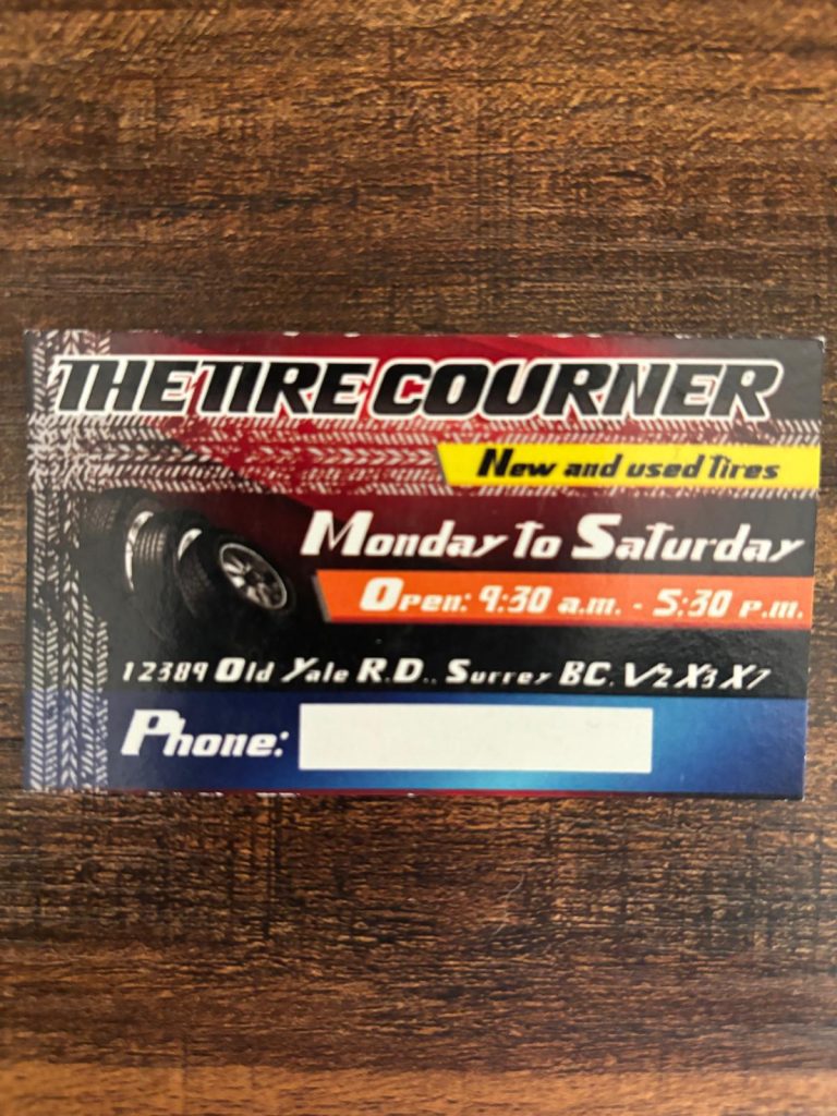 THE TIRE COURNER New and used Tires